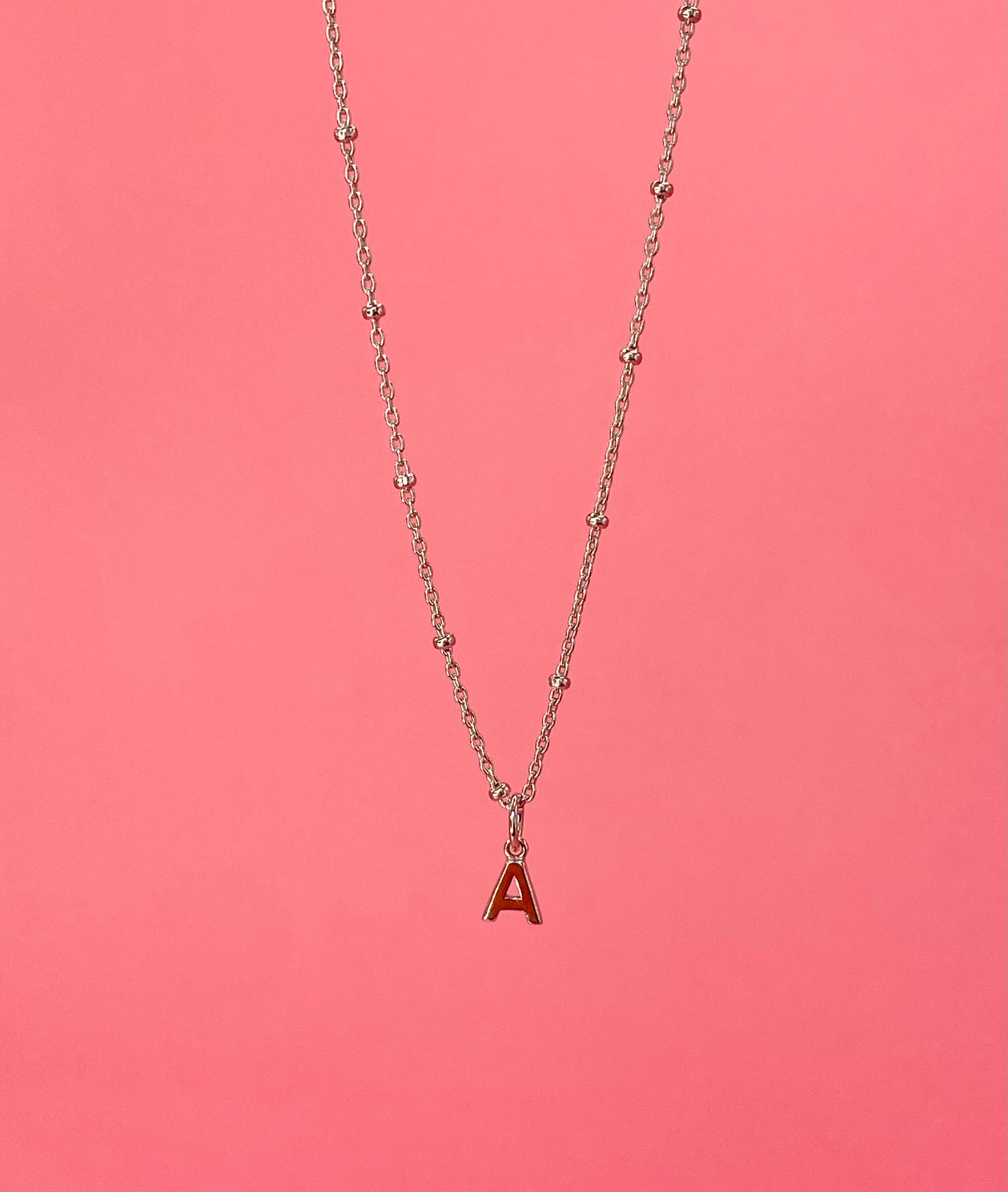 Collier Lettre Argent