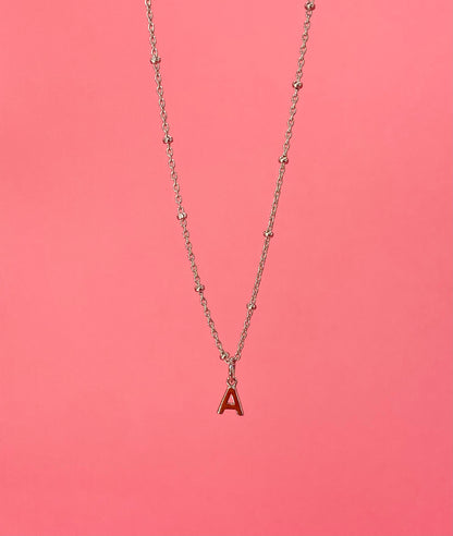 Collier Lettre Argent